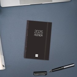 Finocam – Agenda Spirale 2026 Semaine sur 2 pages Présentation horizontale | Janvier – Décembre | Agenda annuel 2026 avec élasti