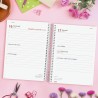 Finocam – Agenda Spirale 2026 1 Jour par page | Janvier – Décembre (12 mois) | Agenda annuel 2026 avec élastique | Couverture po