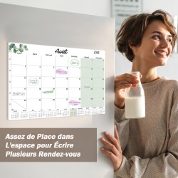 Calendrier Magnetique Frigo 2025 2026 (16 Mois) 32 * 22CM, Calendrier Familial Sept.2025 - Déc.2026, Calendrier de l'Avent Organ