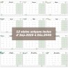 Calendrier Magnetique Frigo 2025 2026 (16 Mois) 32 * 22CM, Calendrier Familial Sept.2025 - Déc.2026, Calendrier de l'Avent Organ