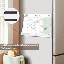 Calendrier Magnetique Frigo 2025 2026 (16 Mois) 32 * 22CM, Calendrier Familial Sept.2025 - Déc.2026, Calendrier de l'Avent Organ