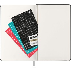 Moleskine Agenda Hebdomadaire, Agenda Hebdomadaire 2026 12 Mois Avec Espace Pour Notes, Avec Couverture Rigide et Fermeture Élas
