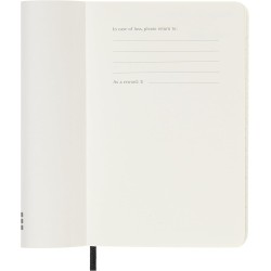 Moleskine Agenda Hebdomadaire, Agenda Hebdomadaire 2026 12 Mois Avec Espace Pour Notes, Avec Couverture Souple et Fermeture Élas