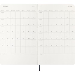 Moleskine Agenda Hebdomadaire, Agenda Hebdomadaire 2026 12 Mois Avec Espace Pour Notes, Avec Couverture Souple et Fermeture Élas