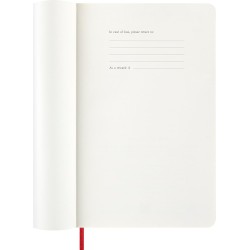 Moleskine Agenda Hebdomadaire, Agenda Hebdomadaire 2026 12 Mois Avec Espace Pour Notes, Avec Couverture Souple et Fermeture Élas