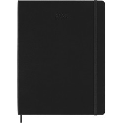 Moleskine Agenda Hebdomadaire, Agenda Hebdomadaire 2026 12 Mois Avec Espace Pour Notes, Avec Couverture Rigide et Fermeture Élas