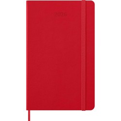 Moleskine Agenda Hebdomadaire, Agenda Hebdomadaire 2026 12 Mois Avec Espace Pour Notes, Avec Couverture Rigide et Fermeture Élas