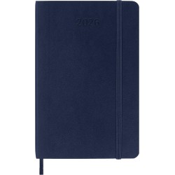 Moleskine Agenda Hebdomadaire, Agenda Hebdomadaire 2026 12 Mois Avec Espace Pour Notes, Avec Couverture Souple et Fermeture Élas