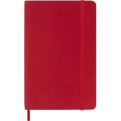 Moleskine Agenda Hebdomadaire, Agenda Hebdomadaire 2026 12 Mois Avec Espace Pour Notes, Avec Couverture Souple et Fermeture Élas