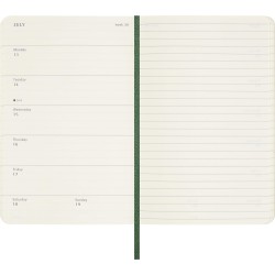 Moleskine Agenda Hebdomadaire, Agenda Hebdomadaire 2026 12 Mois Avec Espace Pour Notes, Avec Couverture Souple et Fermeture Élas