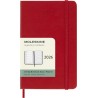 Moleskine Agenda Hebdomadaire, Agenda Hebdomadaire 2026 12 Mois Avec Espace Pour Notes, Avec Couverture Rigide et Fermeture Élas