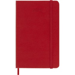 Moleskine Agenda Hebdomadaire, Agenda Hebdomadaire 2026 12 Mois Avec Espace Pour Notes, Avec Couverture Rigide et Fermeture Élas