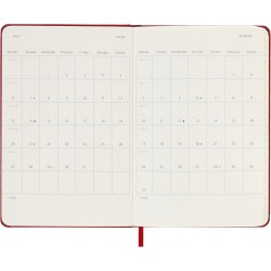 Moleskine Agenda Hebdomadaire, Agenda Hebdomadaire 2026 12 Mois Avec Espace Pour Notes, Avec Couverture Rigide et Fermeture Élas