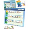 Planning journalier pour Enfants - Tableau magnétique Montessori Enfants avec 147 aimants et cordelette - Entièrement inscriptib
