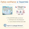 2-en-1 Tableau Enfant - Semainier & Routine Enfant avec 194 Aimants – Tableau Magnétique à Dos Aimanté - Planning Journalier - O