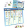 Planning de Semaine pour Enfants - Tableau magnétique Montessori Enfants avec 194 aimants et cordelette - Entièrement inscriptib