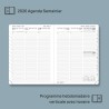 POPRUN Agenda 2026 Semainier 22 x 16,5 cm - Couverture Rigide, Vertical Weekly Planner, D'Jan 2026 à Déc 2026-12 Mois, Avec sign