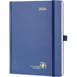 POPRUN Agenda 2026 Semainier 22 x 16,5 cm - Couverture Rigide, Vertical Weekly Planner, D'Jan 2026 à Déc 2026-12 Mois, Avec sign
