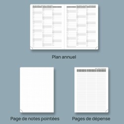 POPRUN Agenda 2026 Semainier 22 x 16,5 cm - Couverture Rigide, Vertical Weekly Planner, D'Jan 2026 à Déc 2026-12 Mois, Avec sign