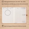 POPRUN Agenda 2026 Semainier Vertical 22 x 16,5 cm - Couverture rigide Écologique biodégradable, D'Jan 2026 à Déc 2026, Avec sig