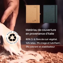 POPRUN Agenda 2026 Semainier Vertical 22 x 16,5 cm - Couverture rigide Écologique biodégradable, D'Jan 2026 à Déc 2026, Avec sig