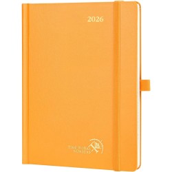 Poprun agenda 2026 semainier 22 x 16,5 cm - couverture rigide, vertical weekly planner, d'jan 2026 à déc 2026-12 mois, avec sign