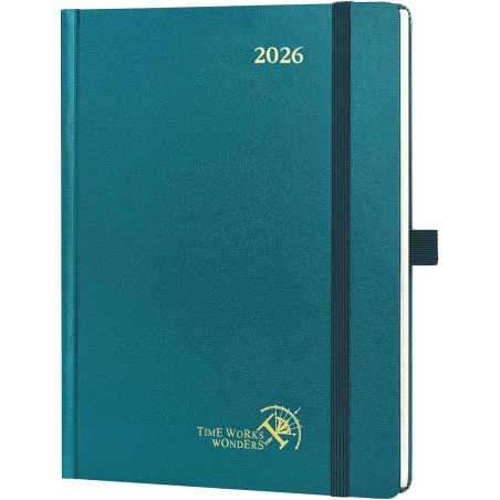 POPRUN Agenda 2026 Semainier 22 x 16,5 cm - Couverture Rigide, Vertical Weekly Planner, D'Jan 2026 à Déc 2026-12 Mois, Avec sign