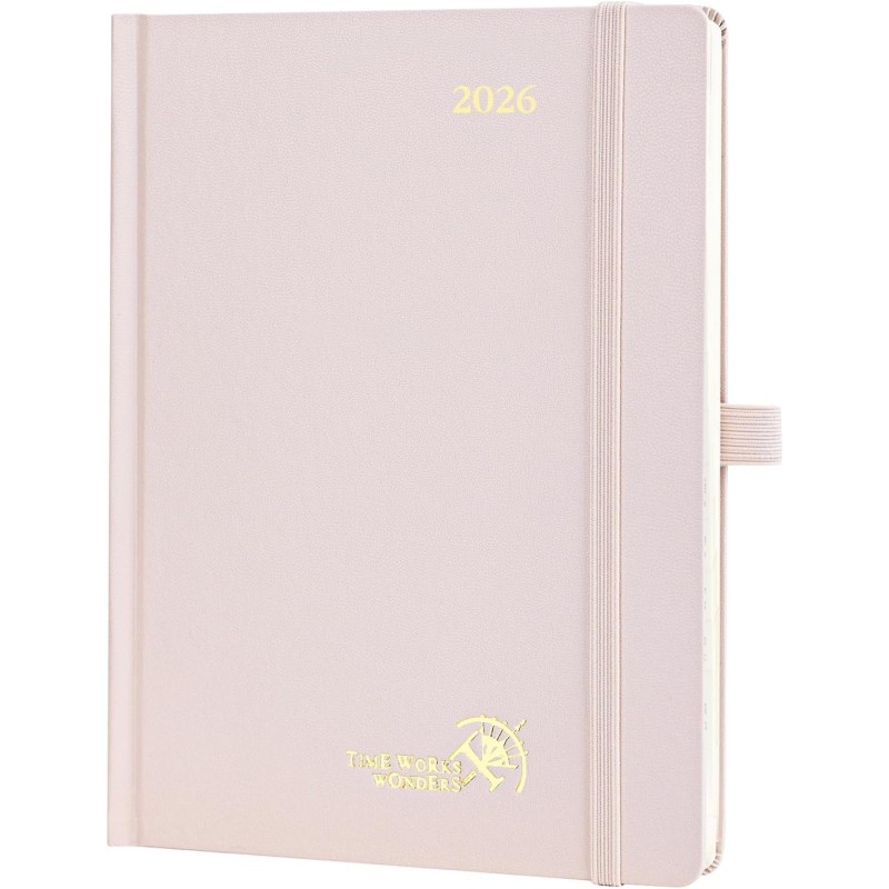 POPRUN Agenda 2026 Semainier 22 x 16,5 cm - Couverture Rigide, Vertical Weekly Planner, D'Jan 2026 à Déc 2026-12 Mois, Avec sign