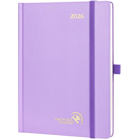 POPRUN Agenda 2026 Semainier 22 x 16,5 cm - Couverture Rigide, Vertical Weekly Planner, D'Jan 2026 à Déc 2026-12 Mois, Avec sign