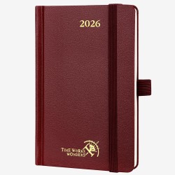 POPRUN Agenda de Poche 2026 A6 Semainier 16 x 10,5 cm - Couverture Rigide, Petit Agenda, D'Jan 2026 à Déc 2026-12 Mois, Avec sig