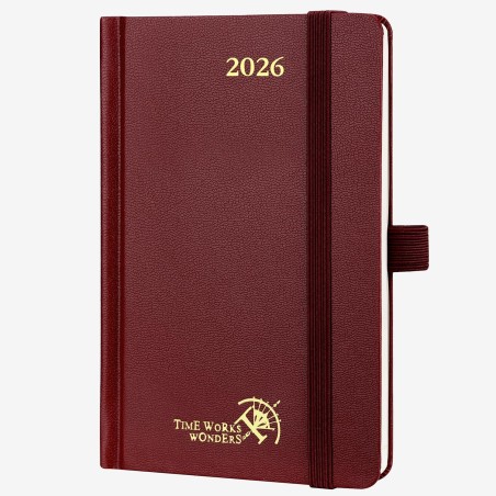 POPRUN Agenda de Poche 2026 A6 Semainier 16 x 10,5 cm - Couverture Rigide, Petit Agenda, D'Jan 2026 à Déc 2026-12 Mois, Avec sig