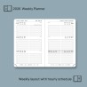 POPRUN Agenda de Poche 2026 A6 Semainier 16 x 10,5 cm - Couverture Rigide, Petit Agenda, D'Jan 2026 à Déc 2026-12 Mois, Avec sig