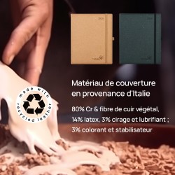 POPRUN Agenda 2026 Semainier Vertical 26,5 x 21,5 cm - Couverture rigide Écologique biodégradable, D'Jan 2026 à Déc 2026, Avec s