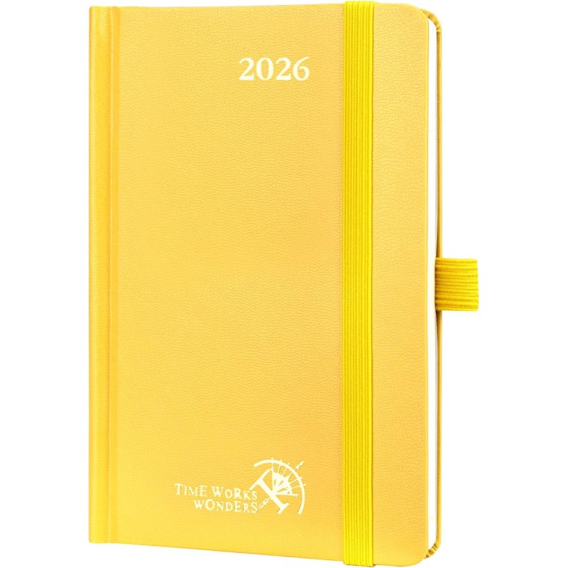 POPRUN Agenda de Poche 2026 A6 Semainier 16 x 10,5 cm - Couverture Rigide, Petit Agenda, D'Jan 2026 à Déc 2026-12 Mois, Avec sig
