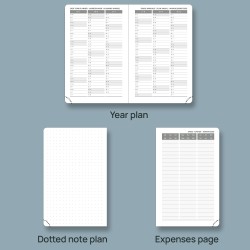 POPRUN Agenda de Poche 2026 A6 Semainier 16 x 10,5 cm - Couverture Rigide, Petit Agenda, D'Jan 2026 à Déc 2026-12 Mois, Avec sig