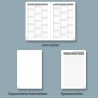 POPRUN Agenda de Poche 2026 A6 Semainier 16 x 10,5 cm - Couverture Rigide, Petit Agenda, D'Jan 2026 à Déc 2026-12 Mois, Avec sig
