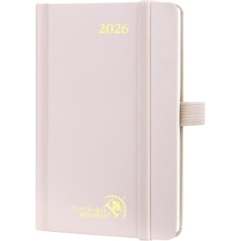 POPRUN Agenda de Poche 2026 A6 Semainier 16 x 10,5 cm - Couverture Rigide, Petit Agenda, D'Jan 2026 à Déc 2026-12 Mois, Avec sig