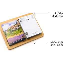 DRAEGER PARIS 1886 - Recharge Agenda 2026 Format Compact 16x10 cm - Thème France - 12 Mois avec Illustrations Détachables - Papi