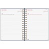 Finocam – Agenda Spirale 2026 1 Jour par page | Janvier – Décembre (12 mois) | Agenda annuel 2026 avec élastique | Double spiral