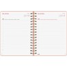 Finocam – Agenda Spirale 2026 1 Jour par page | Janvier – Décembre (12 mois) | Agenda annuel 2026 avec élastique | Double spiral