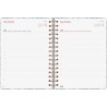 Finocam – Agenda Spirale 2026 1 Jour par page | Janvier – Décembre (12 mois) | Agenda annuel 2026 avec élastique | Double spiral