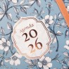 Finocam – Agenda Spirale 2026 1 Jour par page | Janvier – Décembre (12 mois) | Agenda annuel 2026 avec élastique | Double spiral