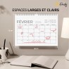 Finoly Calendrier Mural Juillet 25 Décembre 26 (18 Mois) | Calendrier 2025 2026 Mural | Calendrier Familial 2025 | Calendrier Mu