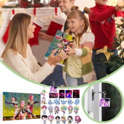 Calendrier de L'Avent 2025,Calendrier De L'avent Noel, Avec 24 Porte-Clés Amusants Et Mignons, Cadeaux pour Garçons Filles Adole