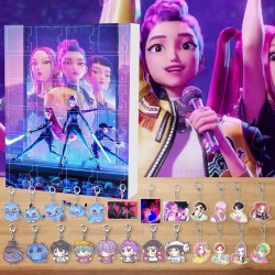 Calendrier de L'Avent 2025, Calendrier De L'avent Noel, Avec 24 Porte-Clés Amusants Et Mignons, Cadeaux pour Garçons Filles Adol