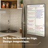 Smart Panda Calendrier Magnétique pour Frigo - Planifier Les Repas Familiaux, Listes De Courses ou Une Aide A L’étude - Tableau 