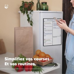 Smart Panda Calendrier Magnétique pour Frigo - Planifier Les Repas Familiaux, Listes De Courses ou Une Aide A L’étude - Tableau 