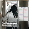Smart Panda Calendrier Magnétique pour Frigo - Planifier Les Repas Familiaux, Listes De Courses ou Une Aide A L’étude - Tableau 