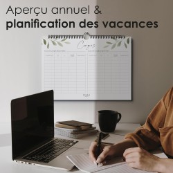 Calendrier Mural 2026 A4 – Planificateur Annuel Mensuel Juillet 2025 à Décembre 2026 – Parfait pour Maison Bureau École et Famil
