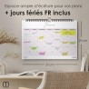 Calendrier Mural 2026 A4 – Planificateur Annuel Mensuel Juillet 2025 à Décembre 2026 – Parfait pour Maison Bureau École et Famil